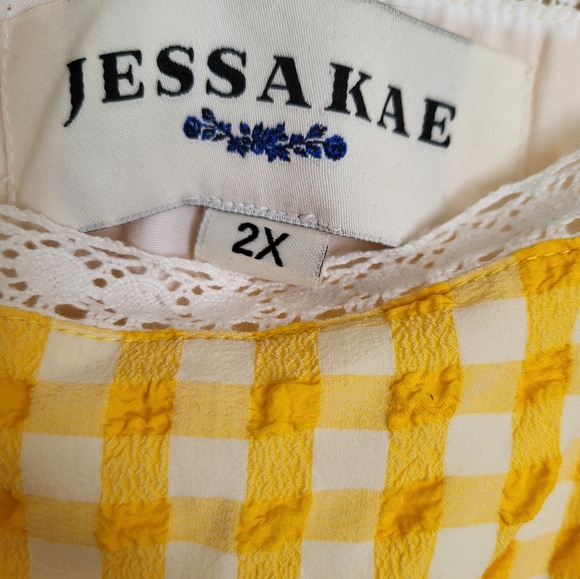 Jessakae plus size gingham dress - Picture 2 of 3
